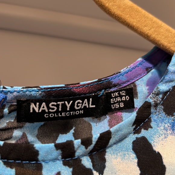 Cool colored cheetah shift dress - size 8 - Picture 3 of 3